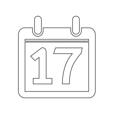 Takvim simgesini illüstrasyon işareti tasarım stili Tarih