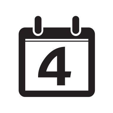 Takvim simgesini illüstrasyon işareti tasarım stili Tarih