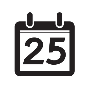 Takvim simgesini illüstrasyon işareti tasarım stili Tarih