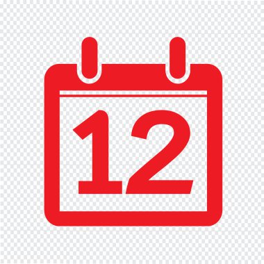 Takvim simgesini illüstrasyon işareti tasarım stili Tarih