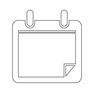Takvim simgesini illüstrasyon işareti stil tasarım
