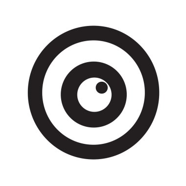 Göz simgesi illüstrasyon işareti stil tasarım