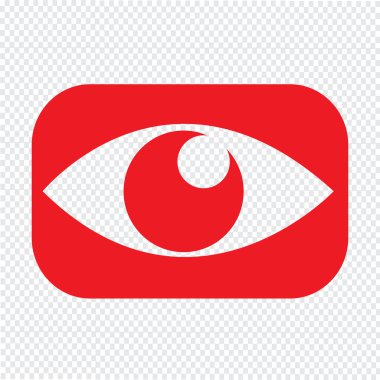 Göz simgesi illüstrasyon işareti stil tasarım