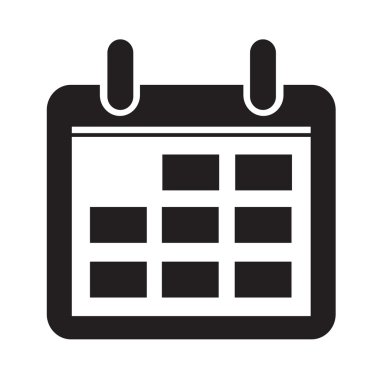 Takvim simgesini illüstrasyon işareti stil tasarım