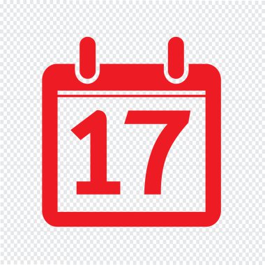 Takvim simgesini illüstrasyon işareti tasarım stili Tarih