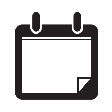 Takvim simgesini illüstrasyon işareti stil tasarım