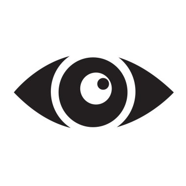 Göz simgesi illüstrasyon işareti stil tasarım