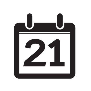 Takvim simgesini illüstrasyon işareti tasarım stili Tarih