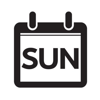 Gün takvim simgesini illüstrasyon işareti stil tasarım