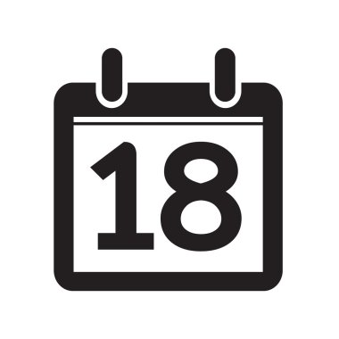 Takvim simgesini illüstrasyon işareti tasarım stili Tarih