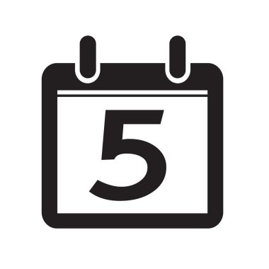 Takvim simgesini illüstrasyon işareti tasarım stili Tarih