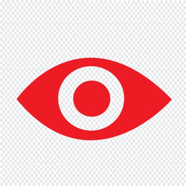 Göz simgesi illüstrasyon işareti stil tasarım