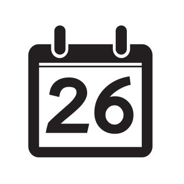 Takvim simgesini illüstrasyon işareti tasarım stili Tarih