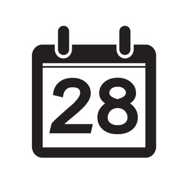 Takvim simgesini illüstrasyon işareti tasarım stili Tarih