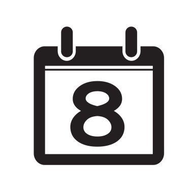 Takvim simgesini illüstrasyon işareti tasarım stili Tarih