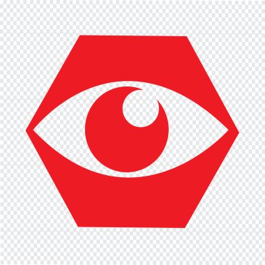 Göz simgesi illüstrasyon işareti stil tasarım