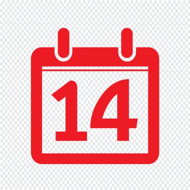 Takvim simgesini illüstrasyon işareti tasarım stili Tarih