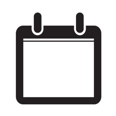 Takvim simgesini illüstrasyon işareti stil tasarım