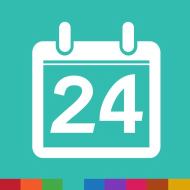 Takvim simgesini illüstrasyon işareti tasarım stili Tarih