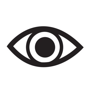 Göz simgesi illüstrasyon işareti stil tasarım