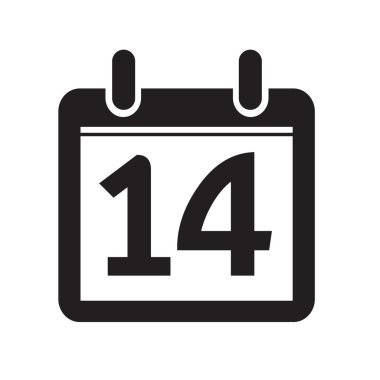 Takvim simgesini illüstrasyon işareti tasarım stili Tarih