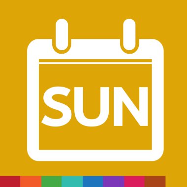 Gün takvim simgesini illüstrasyon işareti stil tasarım