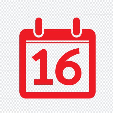 Takvim simgesini illüstrasyon işareti tasarım stili Tarih