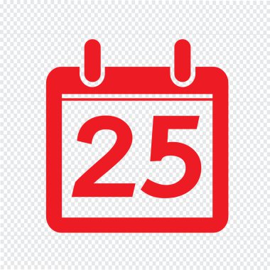 Takvim simgesini illüstrasyon işareti tasarım stili Tarih