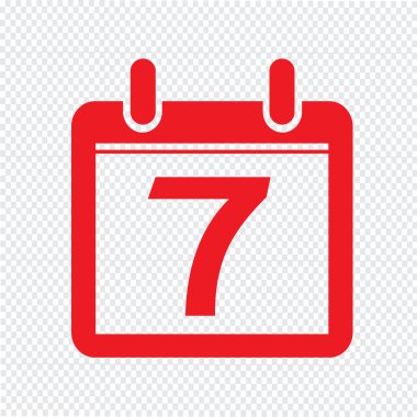 Takvim simgesini illüstrasyon işareti tasarım stili Tarih