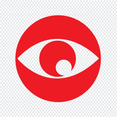 Göz simgesi illüstrasyon işareti stil tasarım