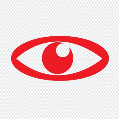 Göz simgesi illüstrasyon işareti stil tasarım