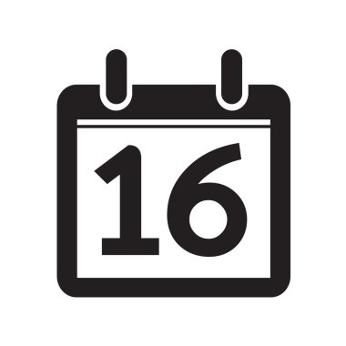 Takvim simgesini illüstrasyon işareti tasarım stili Tarih