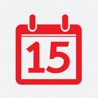 Takvim simgesini illüstrasyon işareti tasarım stili Tarih