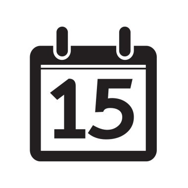 Takvim simgesini illüstrasyon işareti tasarım stili Tarih