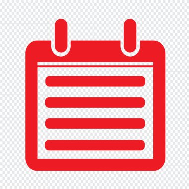 Gün takvim simgesini illüstrasyon işareti stil tasarım