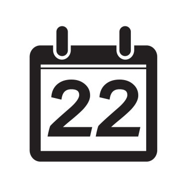 Takvim simgesini illüstrasyon işareti tasarım stili Tarih