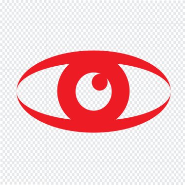 Göz simgesi illüstrasyon işareti stil tasarım