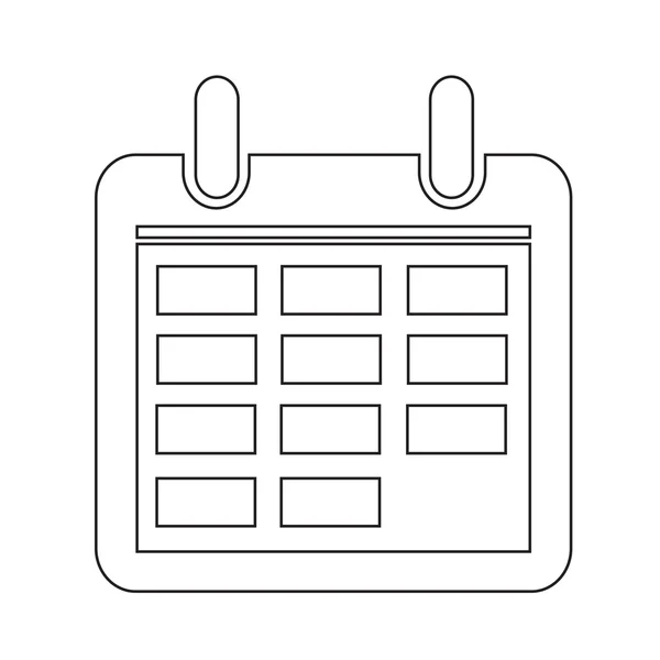Kalendarz ikona ilustracja znak projekt styl — Wektor stockowy