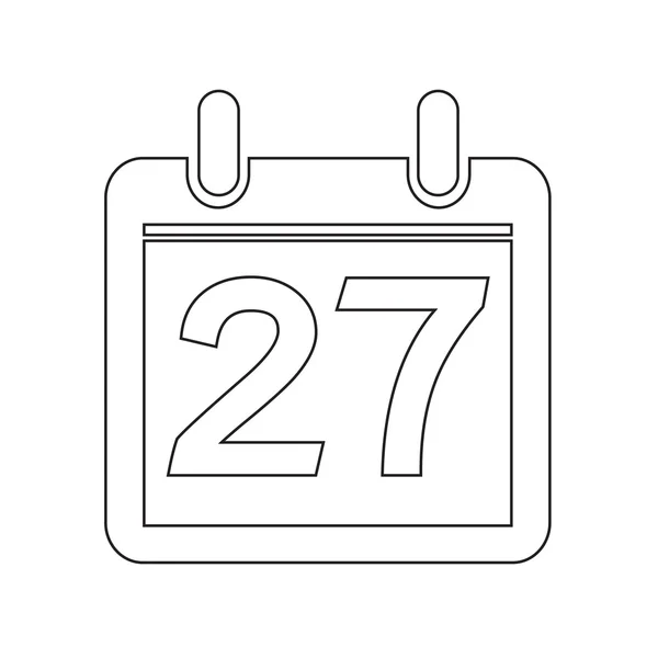Date Calendar icon illustration sign design style — Stock Vector