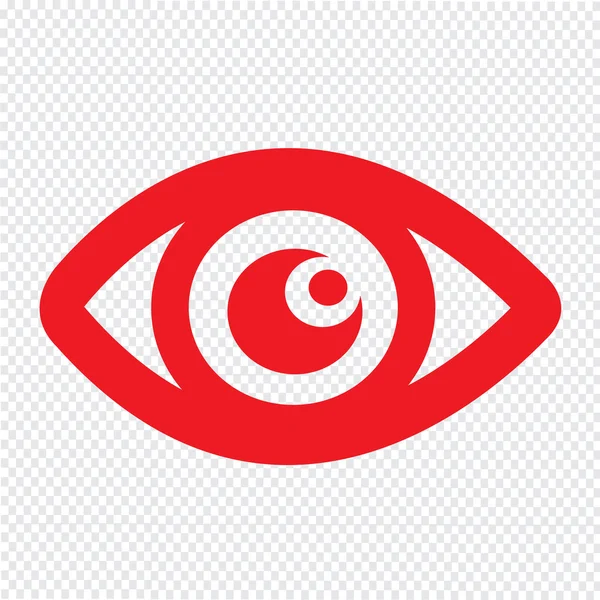 Стиль дизайну ілюстрації значка очей — стоковий вектор