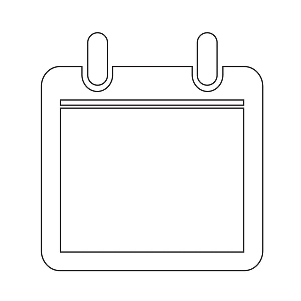 Naptár ikon illusztráció jel tervező style — Stock Vector
