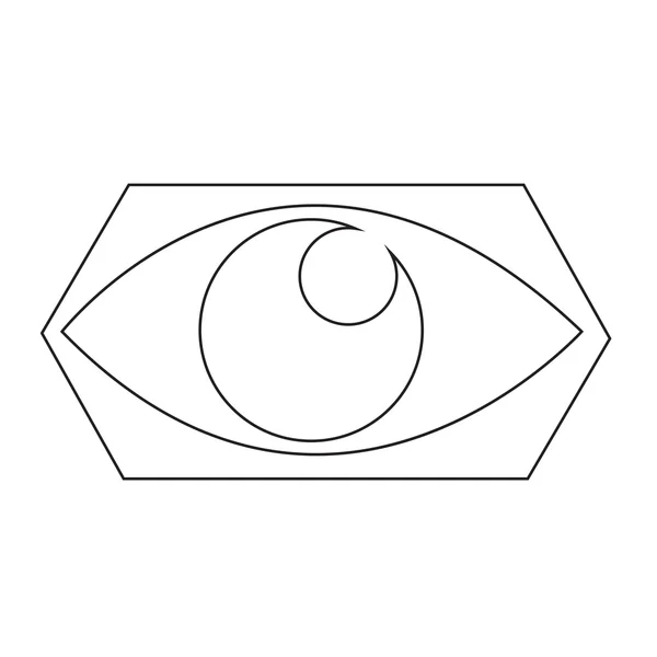 目アイコンの図記号のデザイン スタイル — ストックベクタ