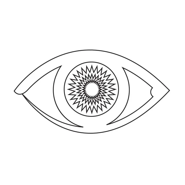 Ilustracja ikony oka — Wektor stockowy