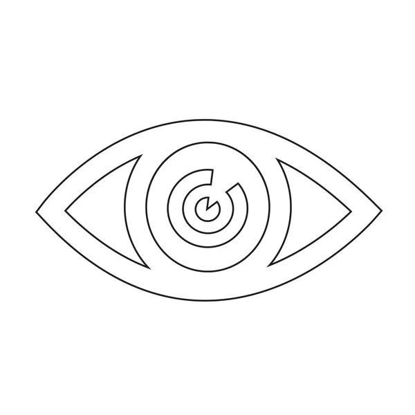 Eye icon illustration sign design style — Stock Vector