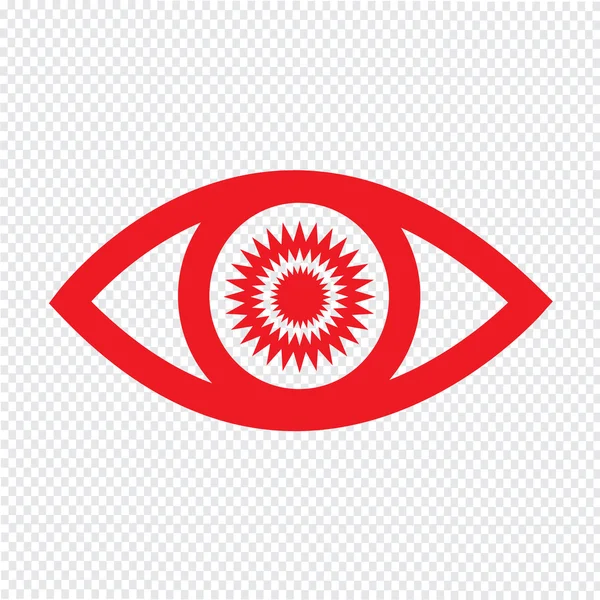 Icono del ojo Ilustración — Vector de stock