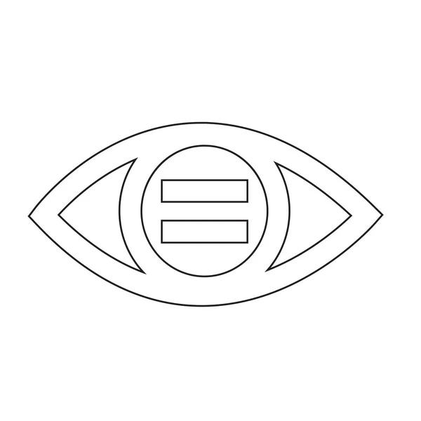 Ilustração do ícone do olho — Vetor de Stock