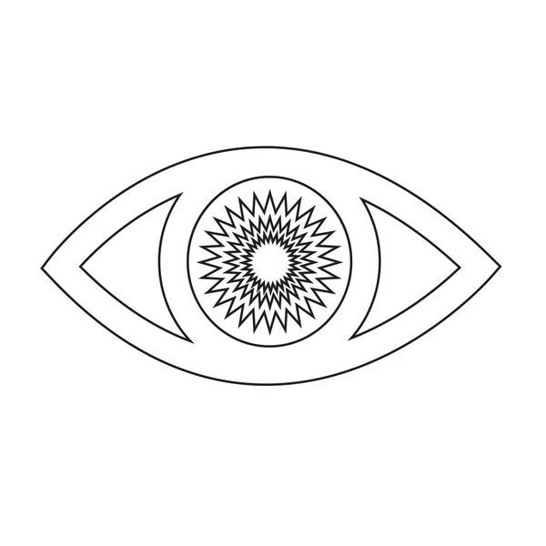 Icono del ojo Ilustración — Vector de stock