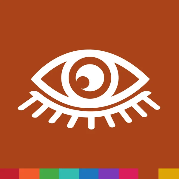 Icono del ojo Ilustración — Vector de stock