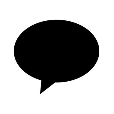 Konuşma balonu simgesinin illüstrasyon simge tasarım