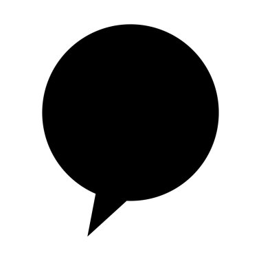 Konuşma balonu simgesinin illüstrasyon simge tasarım